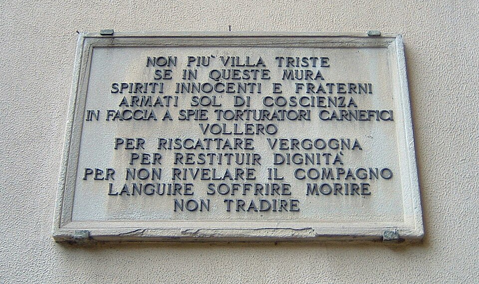 File:Lapide commemorativa Villa Triste, Firenze.jpg